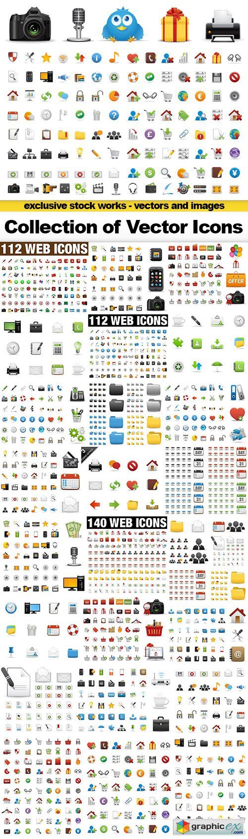 Big Collection of Vector Icons - 25xEPS, AI