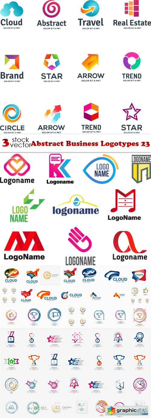 Vectors - Abstract Business Logotypes 23
