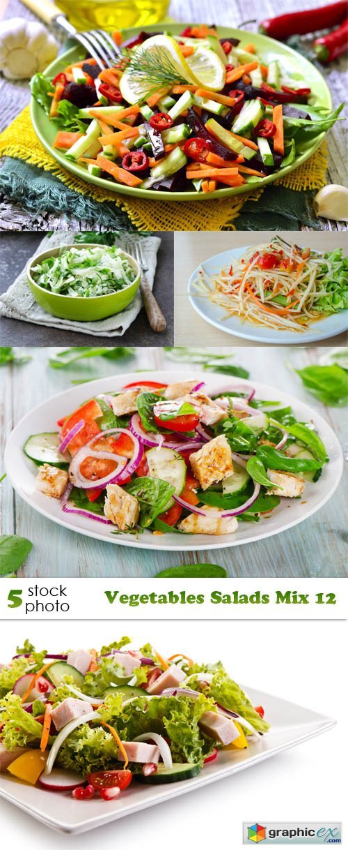 Photos - Vegetables Salads Mix 12