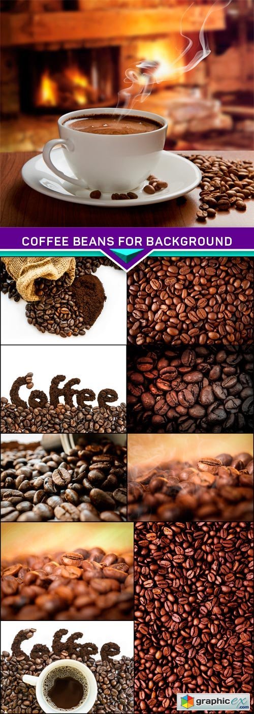 Coffee beans for background 10x JPEG