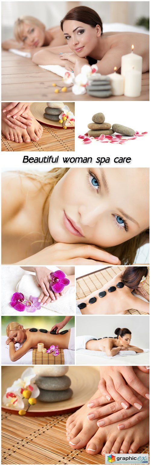 Beautiful woman spa care