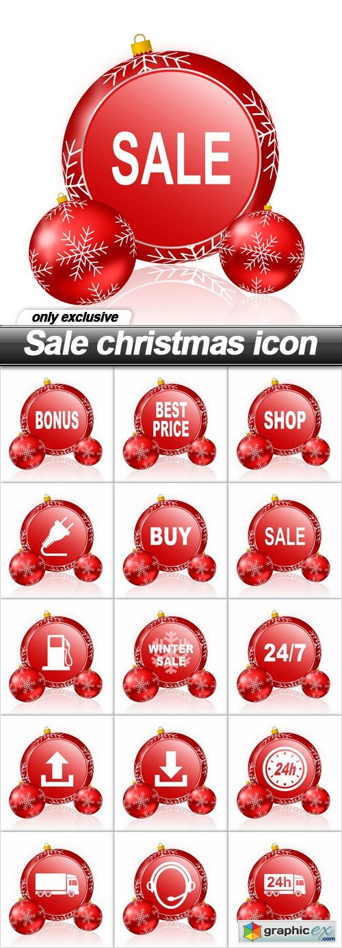 Sale christmas icon - 15 UHQ JPEG