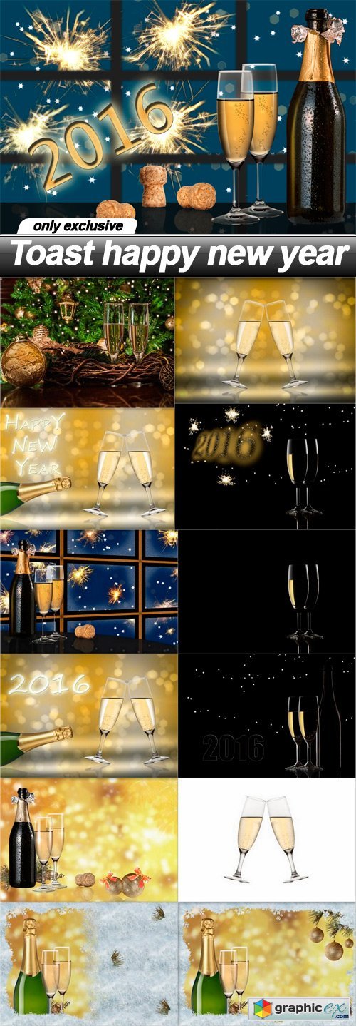 Toast happy new year - 13 UHQ JPEG