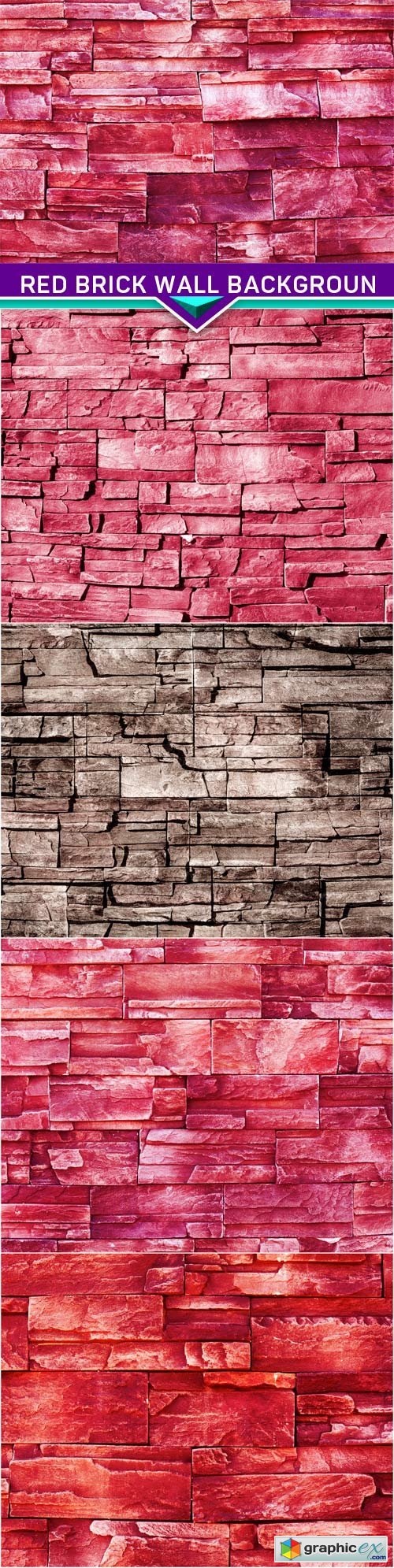 Red brick wall backgroun 5x JPEG