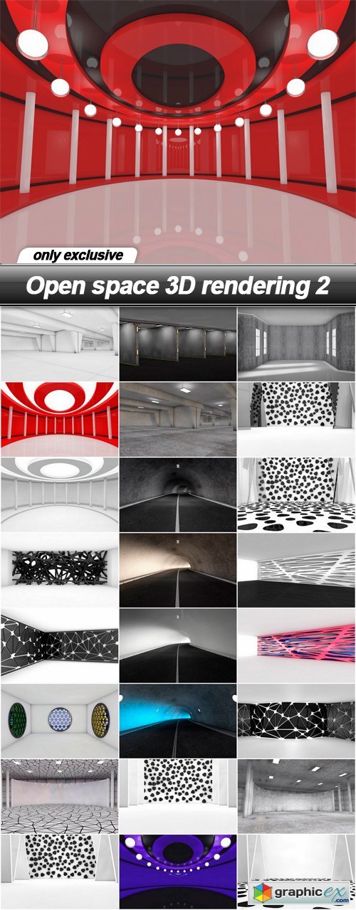Open space 3D rendering 2 - 25 UHQ JPEG