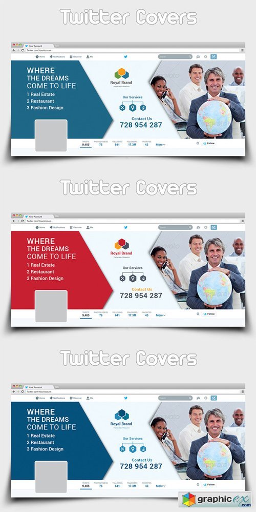 Multipurpose Business Twitter Covers