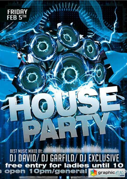 House Party Premium Flyer Template
