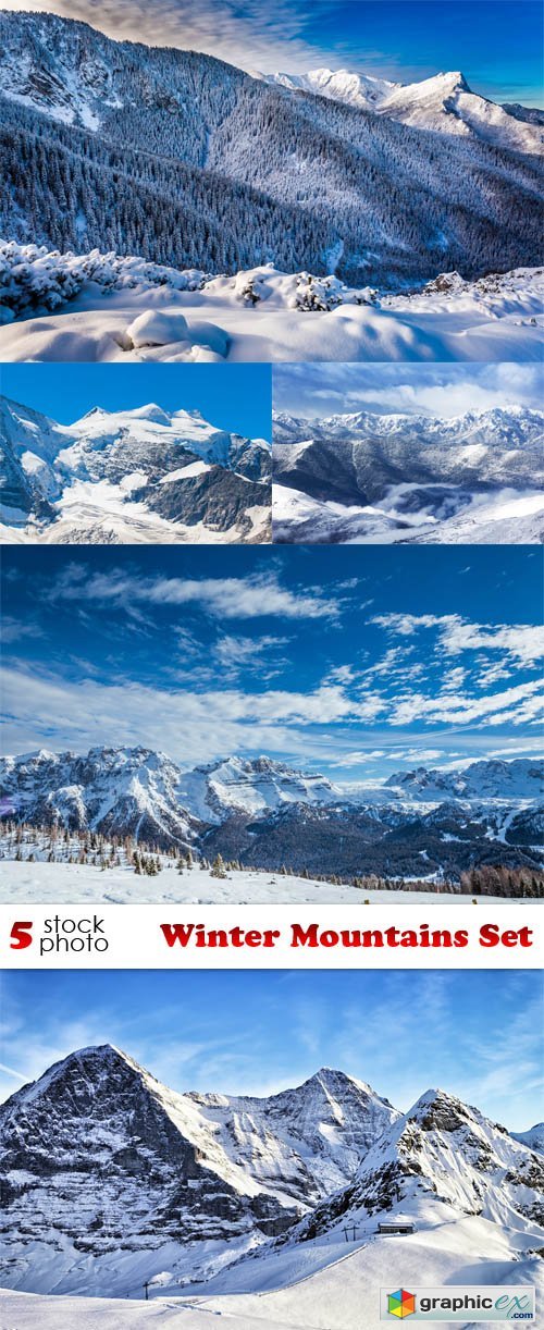  Photos - Winter Mountains Set
