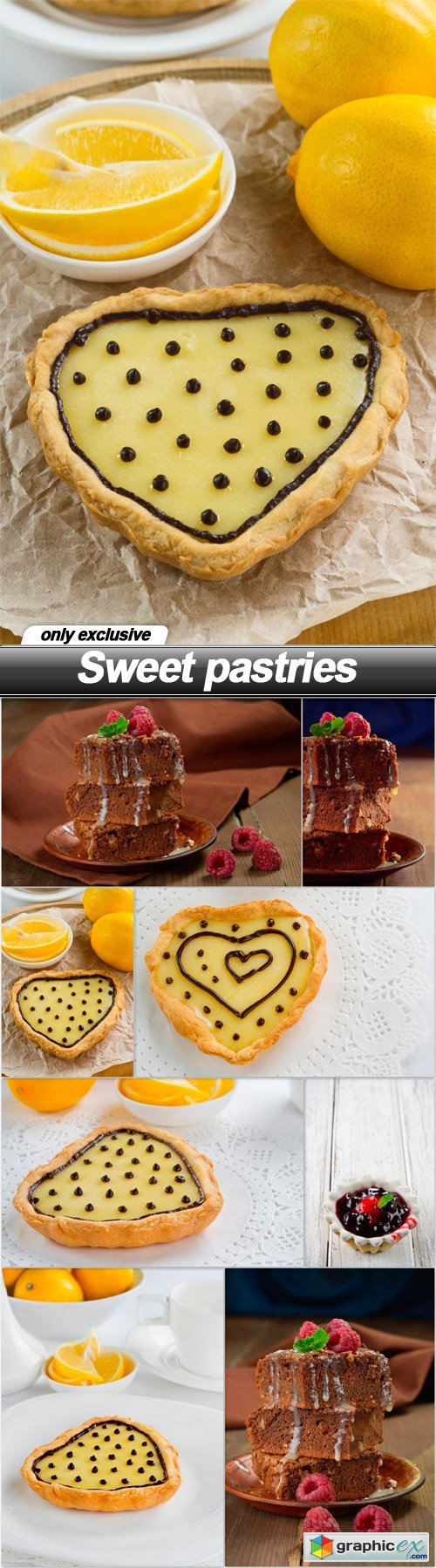 Sweet pastries - 8 UHQ JPEG