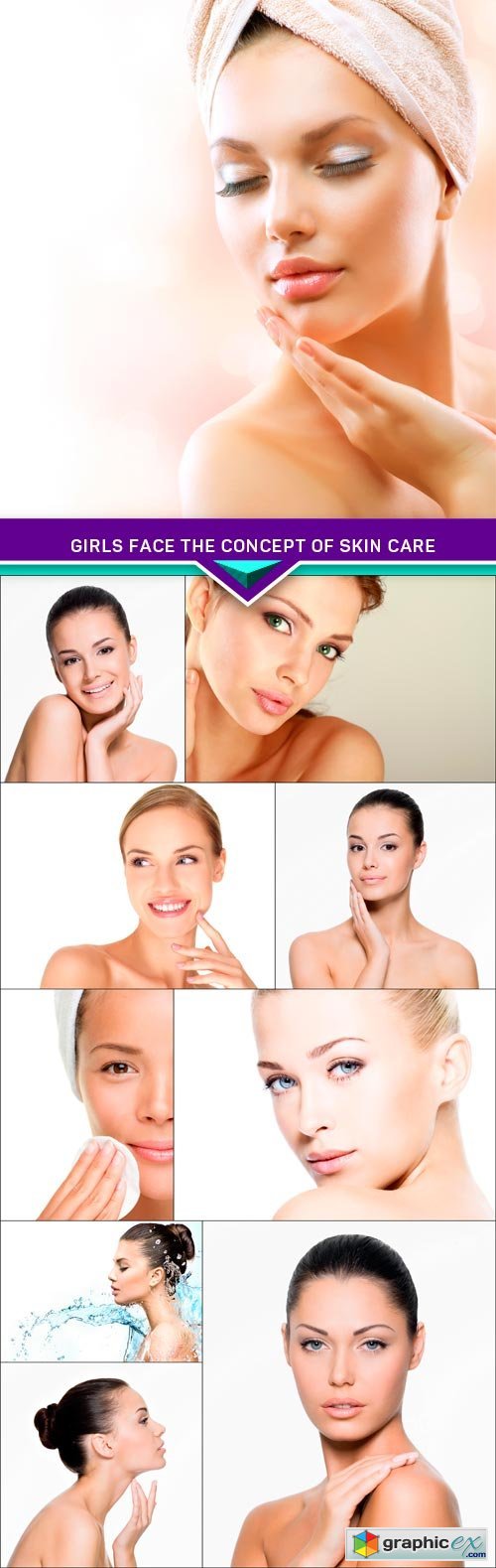 Girls face the concept of skin care 10x JPEG