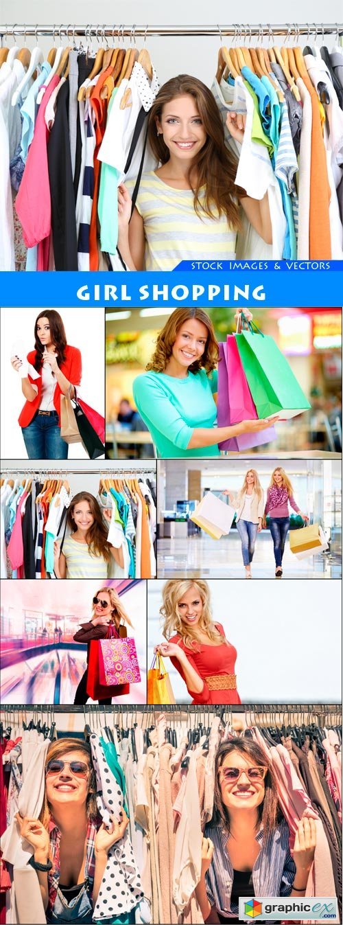 Girl shopping 7X JPEG