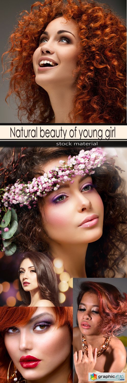 Natural beauty of young girl