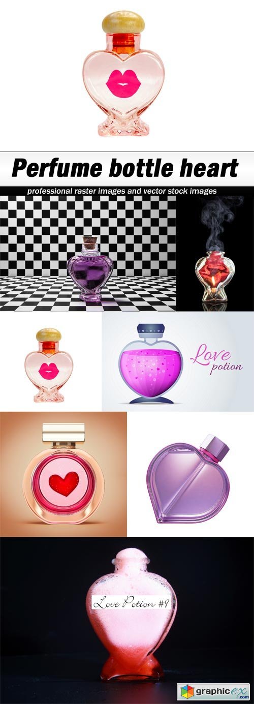 Perfume bottle heart