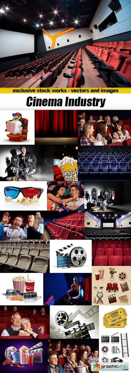 Cinema Industry - 25x UHQ JPEG, 3xEPS