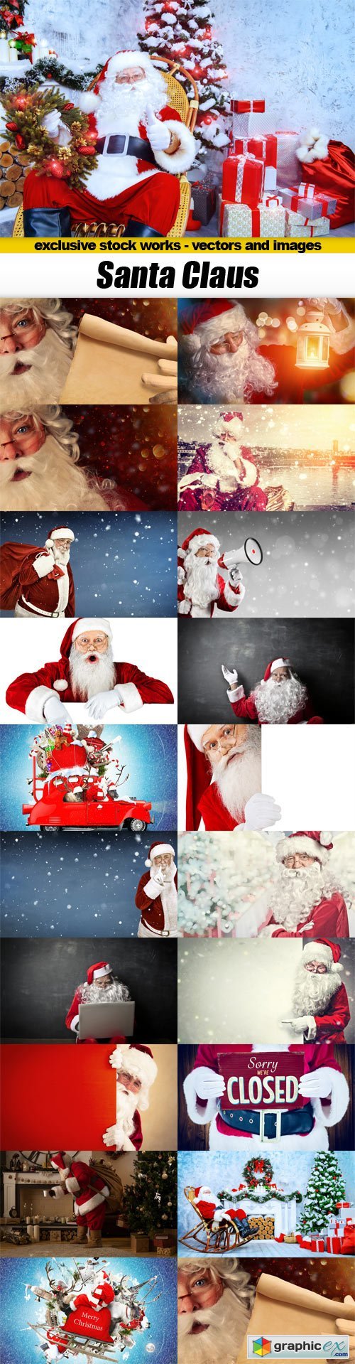  Santa Claus - 20x JPEGs