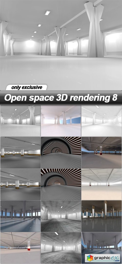Open space 3D rendering 8 - 30 UHQ JPEG