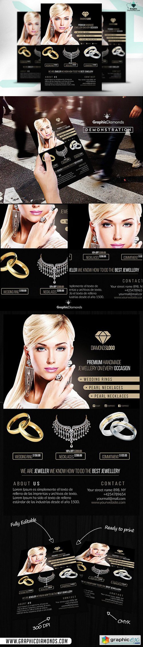 Jewelry Flyer PSD Template