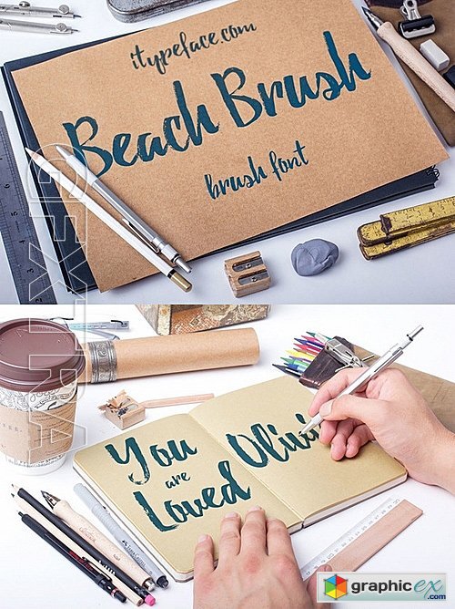 Beach Brush Font 