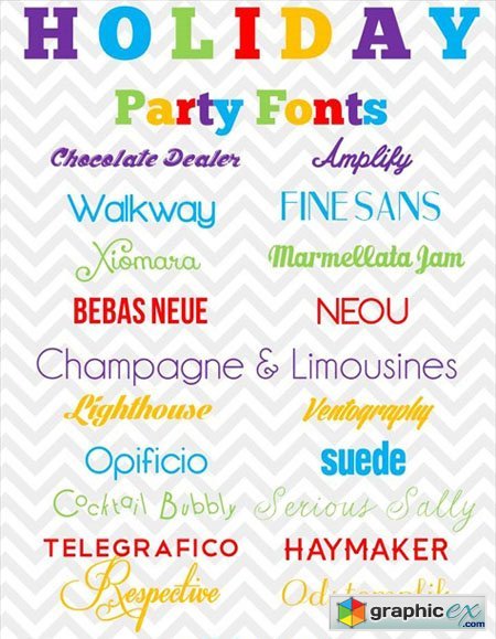 18 Holiday Party Fonts