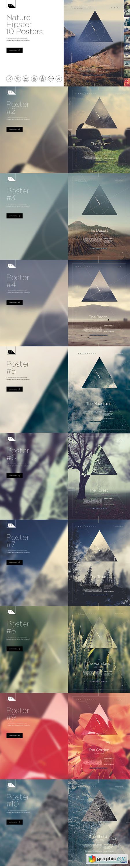 Hipster Nature 10 Posters