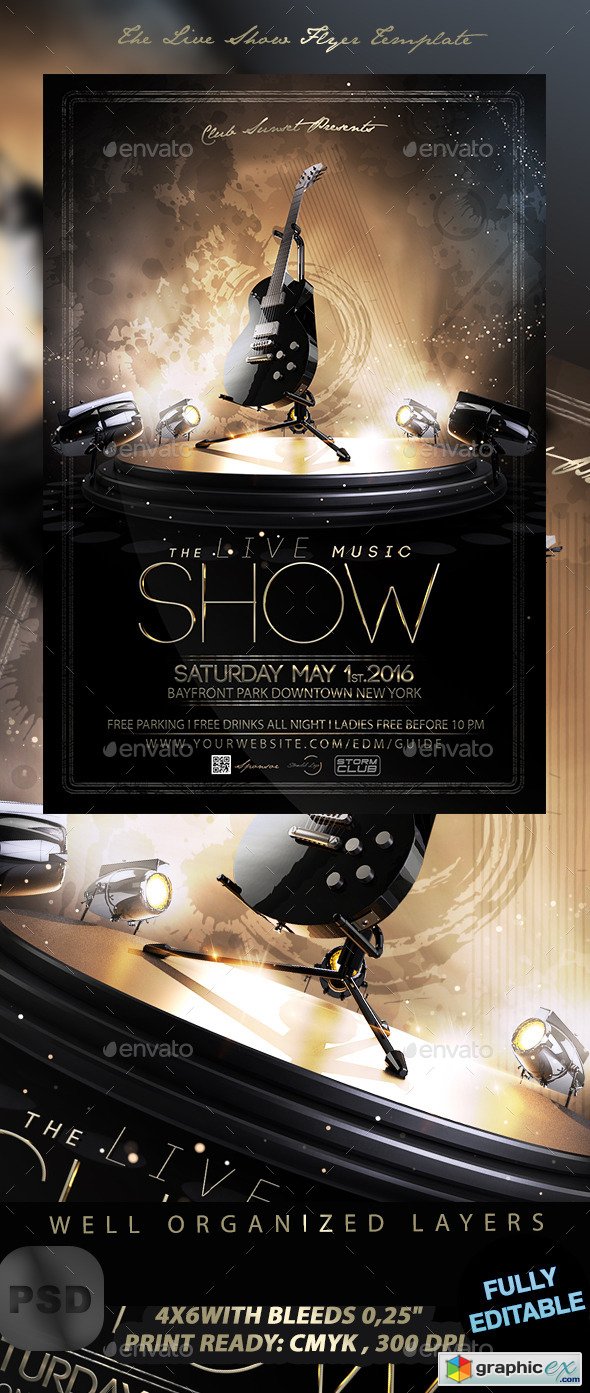 The Live Show Flyer Template
