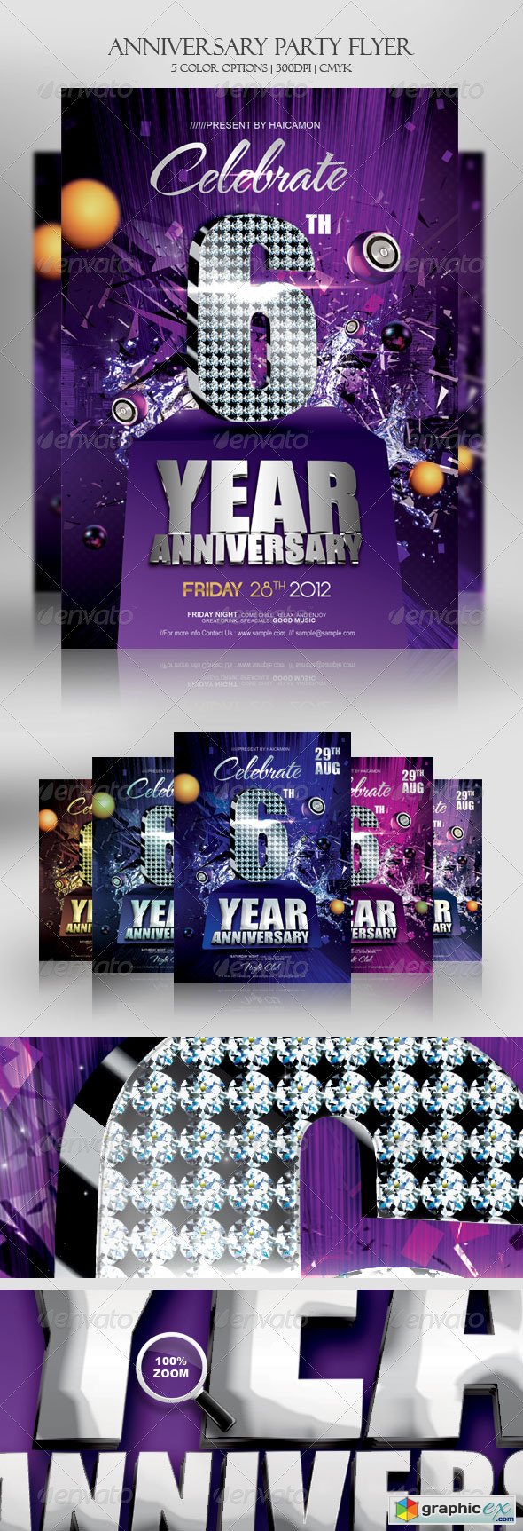 Anniversary Party Invitations Flyer