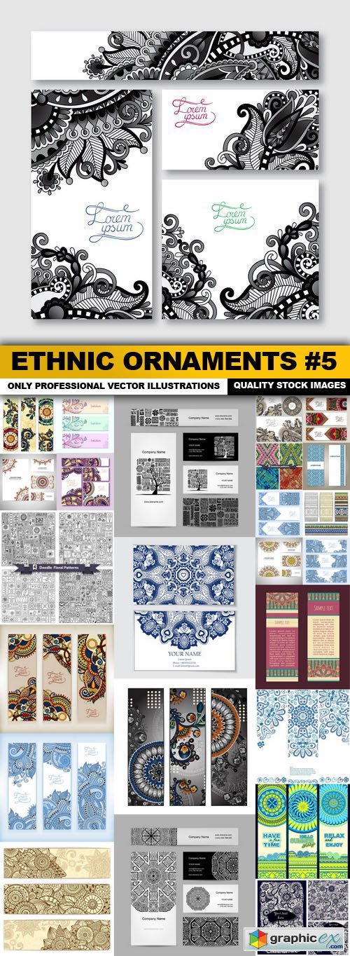 Ethnic Ornaments #5 - 25 Vector