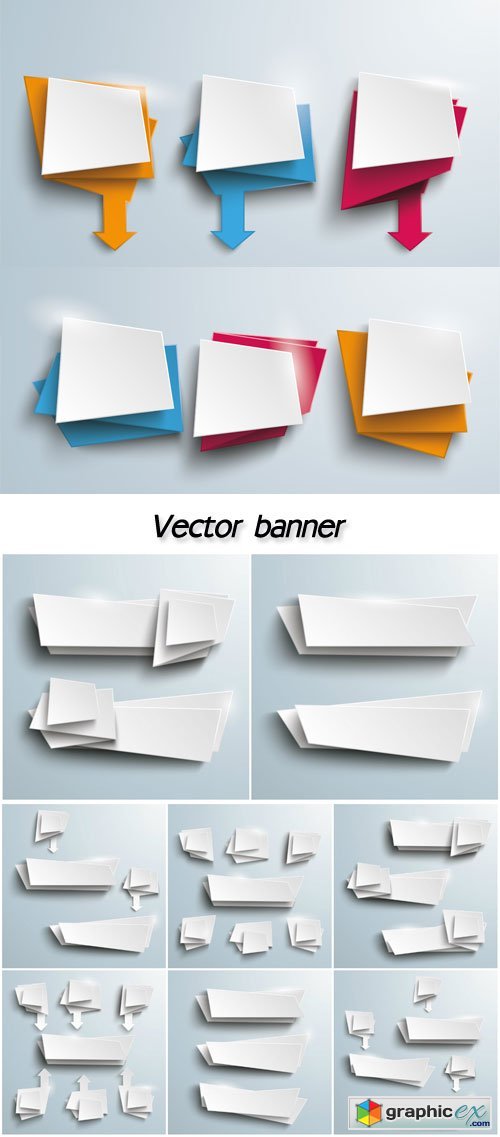 Vector banner on a gray background