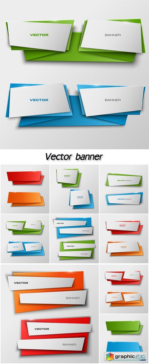 Vector banner with a glass surface for your business titles