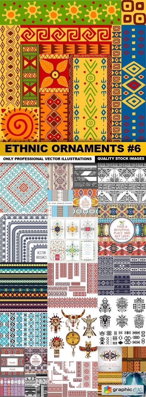 Ethnic Ornaments #6 - 25 Vector