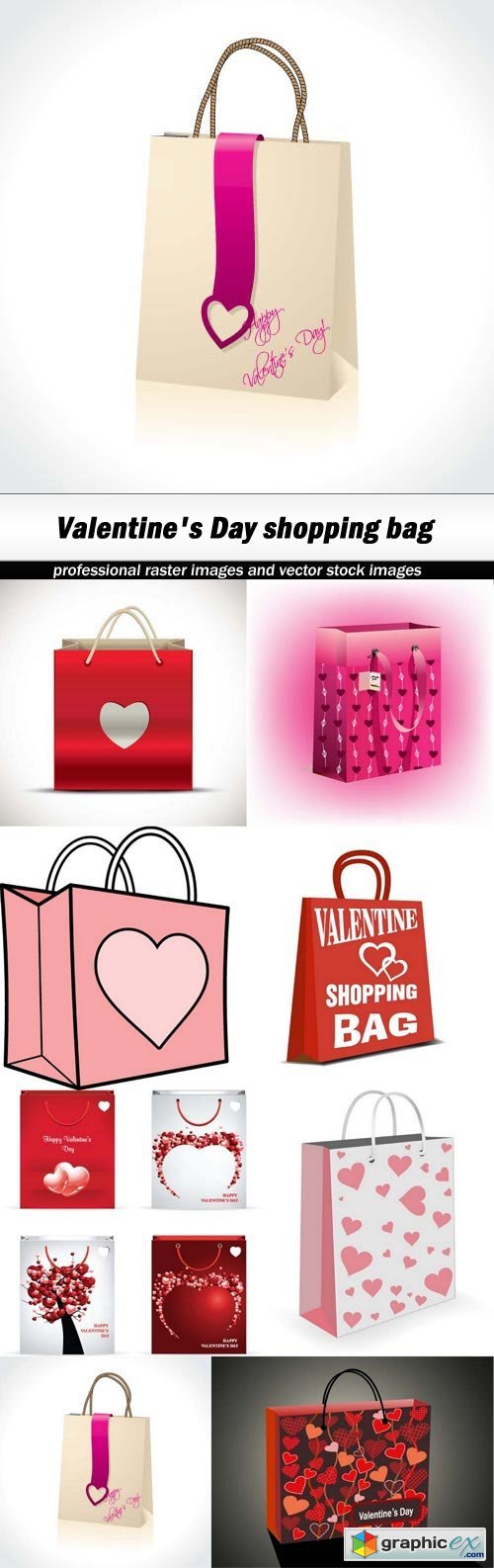 Valentine's Day shopping bag