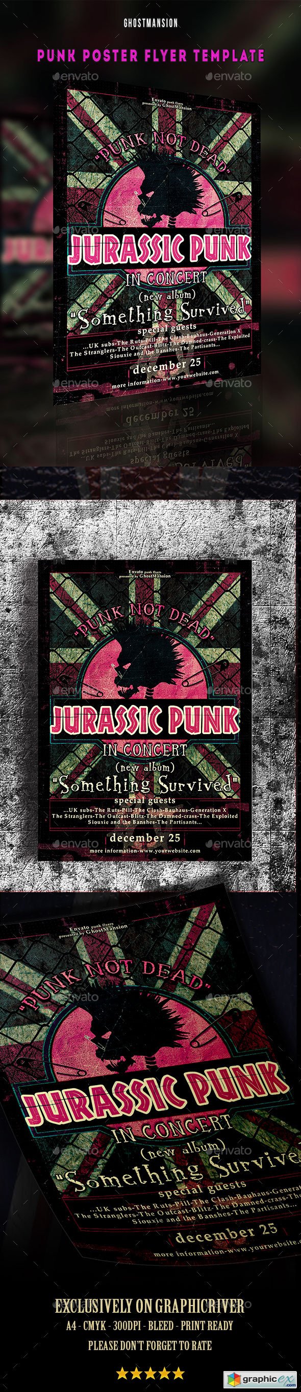 Music Punk Poster Flyer Template