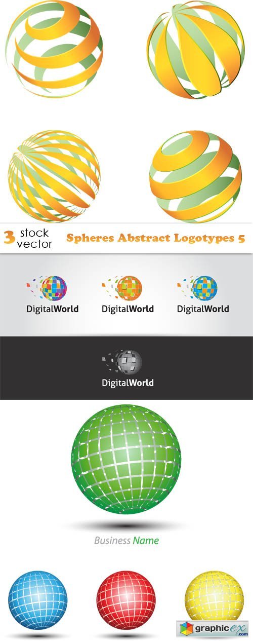 Vectors - Spheres Abstract Logotypes 5