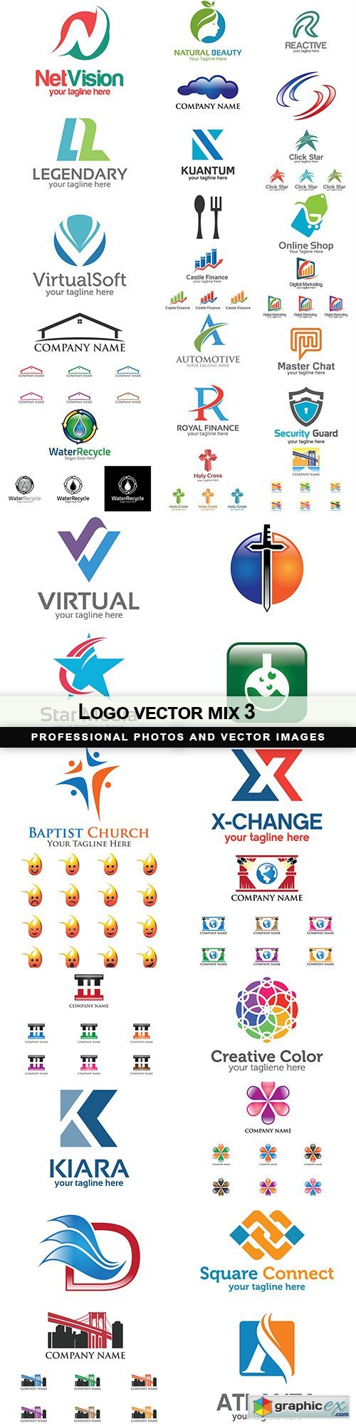 Logo vector mix 3