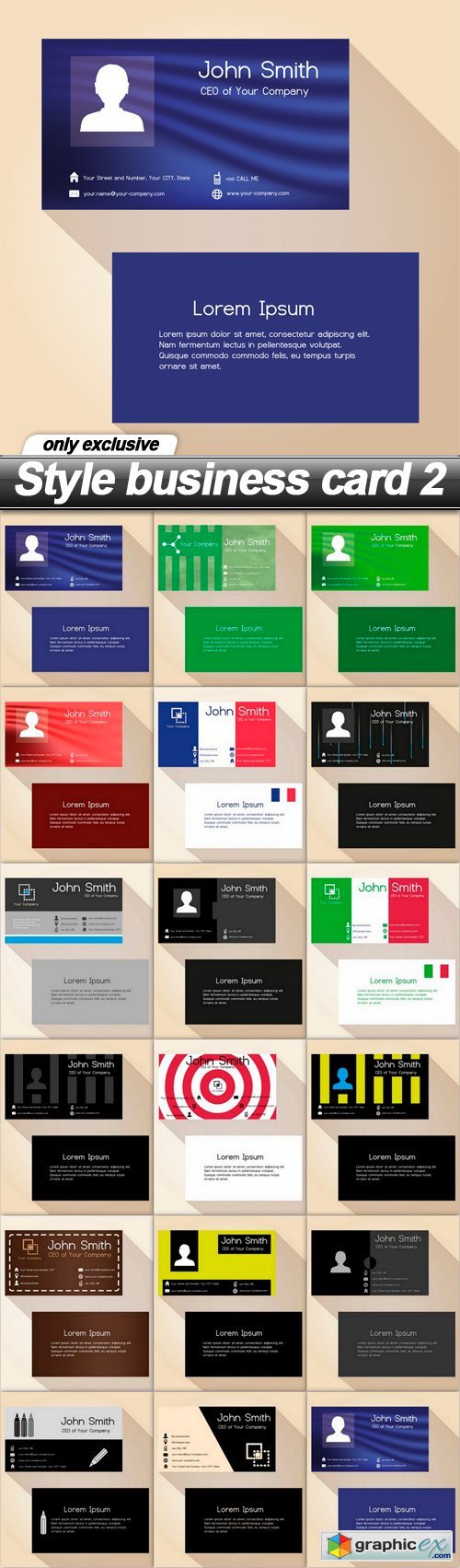 Style business card 2 - 17 EPS