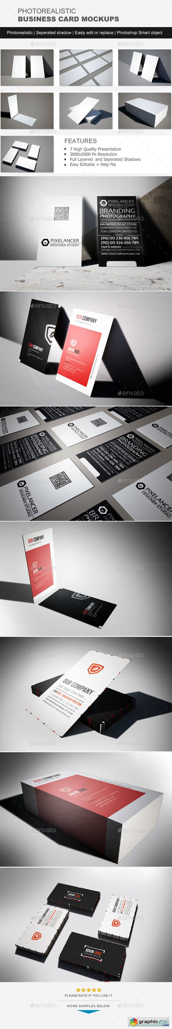 Photorealistic Business Card Mock-Up 11445256