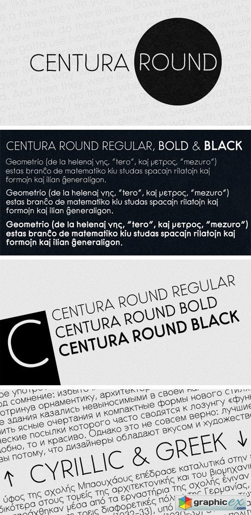 Centura Round Font Family