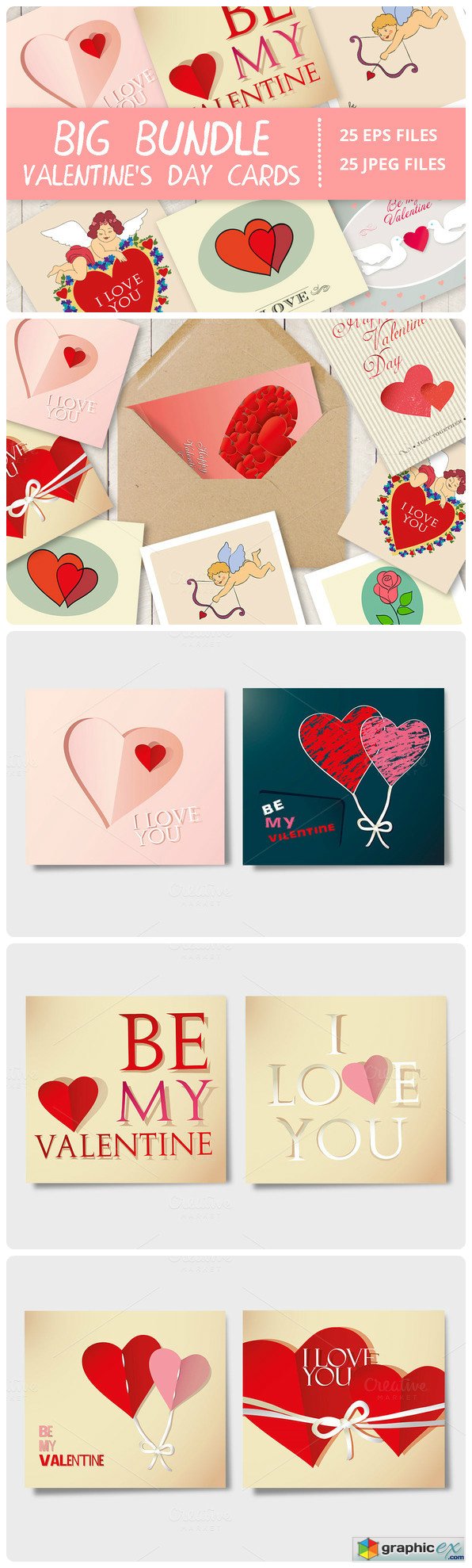 Valentine's Day Cute Cards Bundle