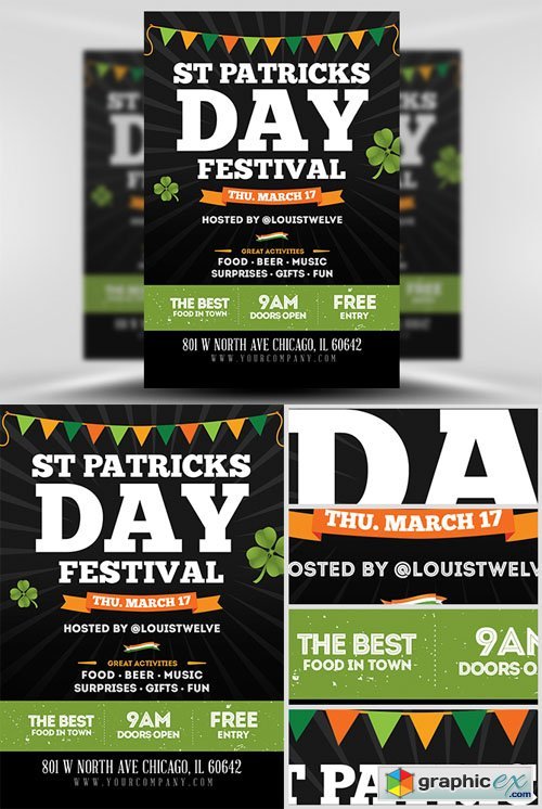  St. Patricks Day Festival Flyer Template