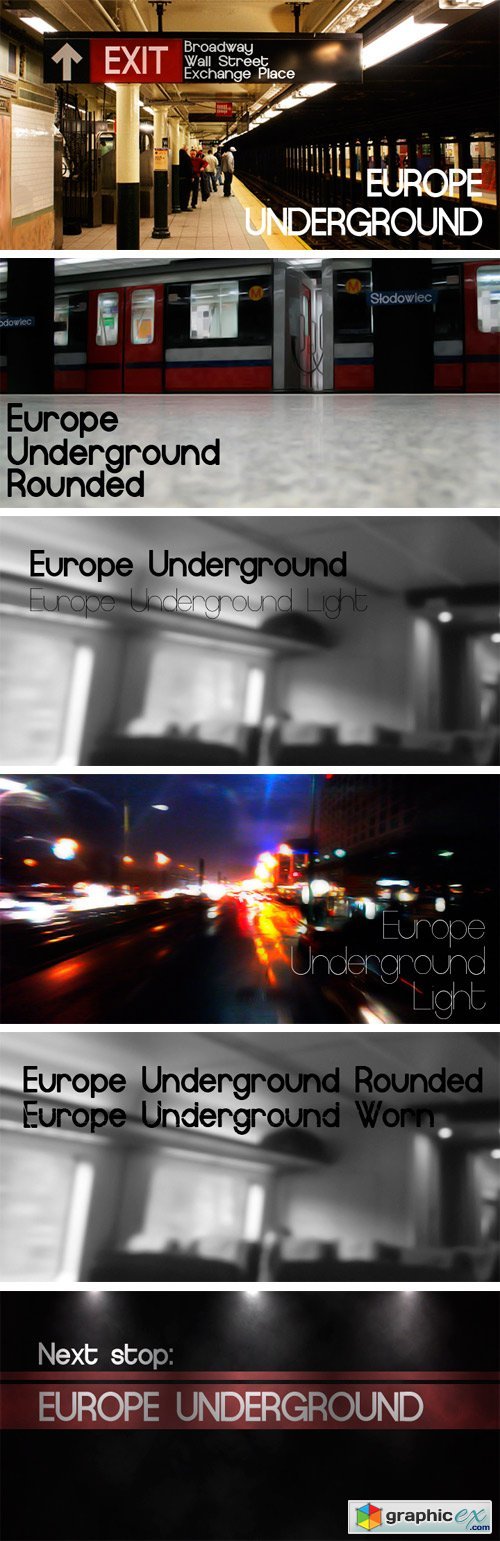 Europe Underground Font Family