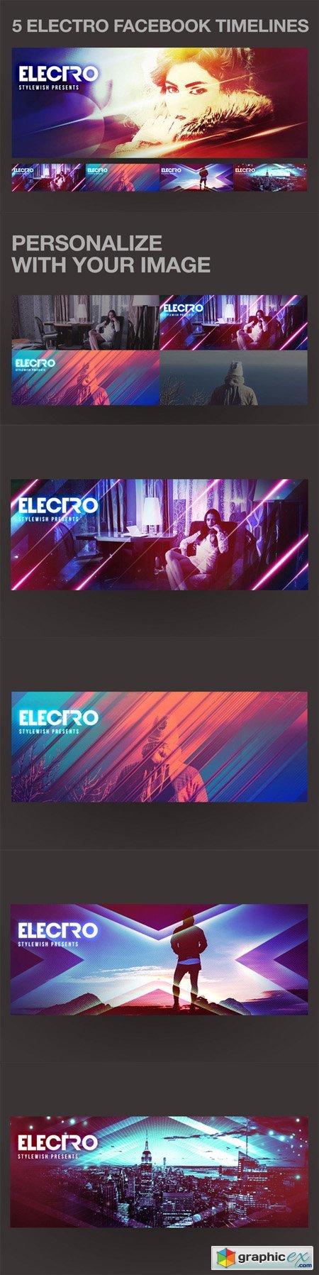 5 Electro Facebook Timeline Covers
