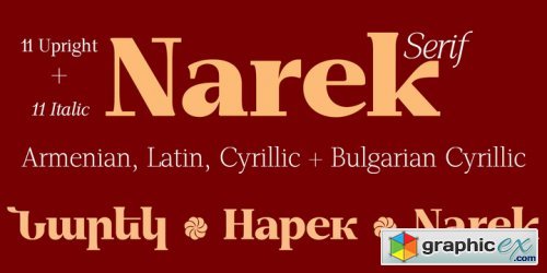 GHEA Narek Serif Font Family