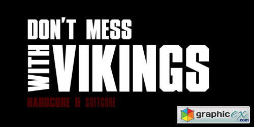 XXII Don't Mess With Vikings Font