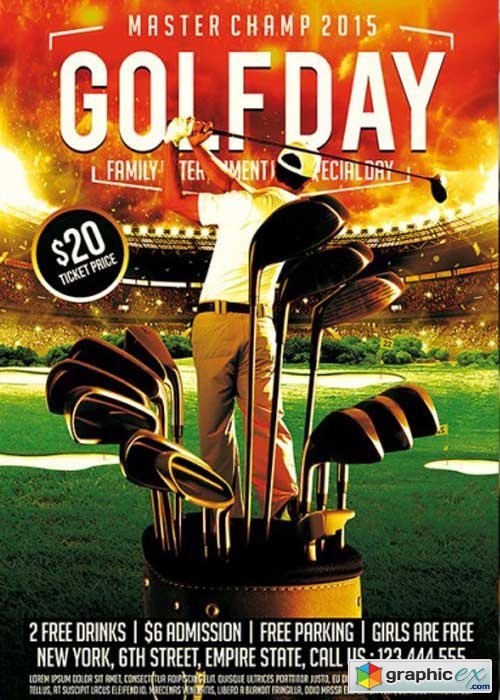  Golf Day Premium Flyer Template