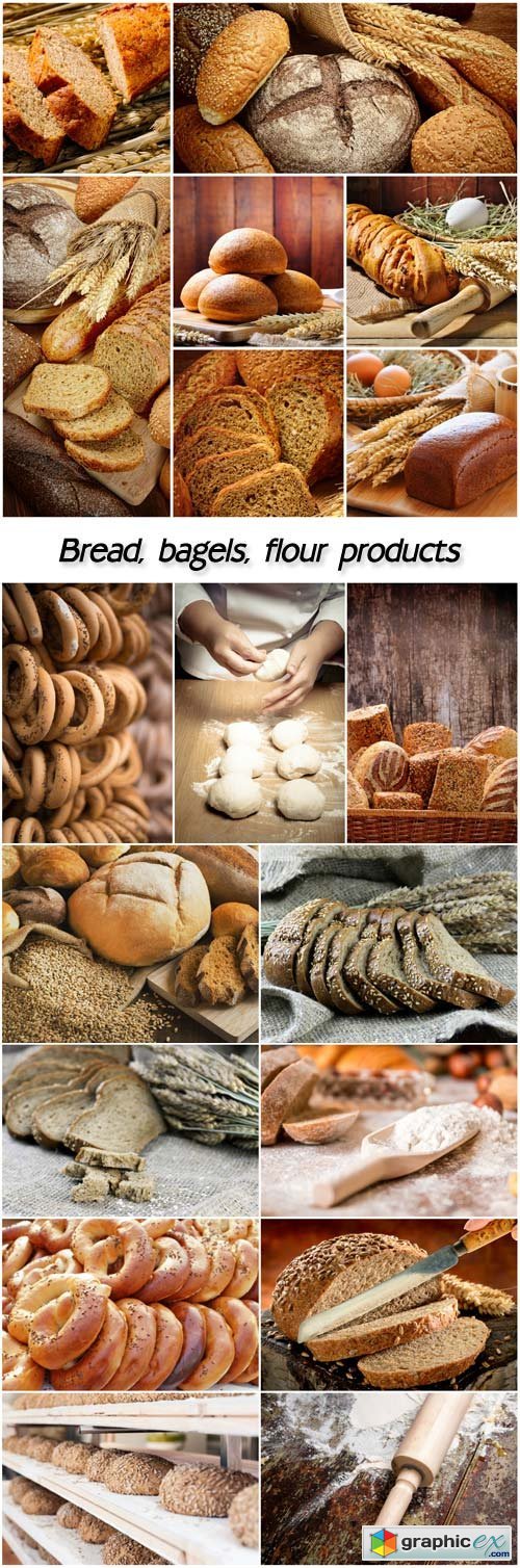 Bread, bagels, flour products