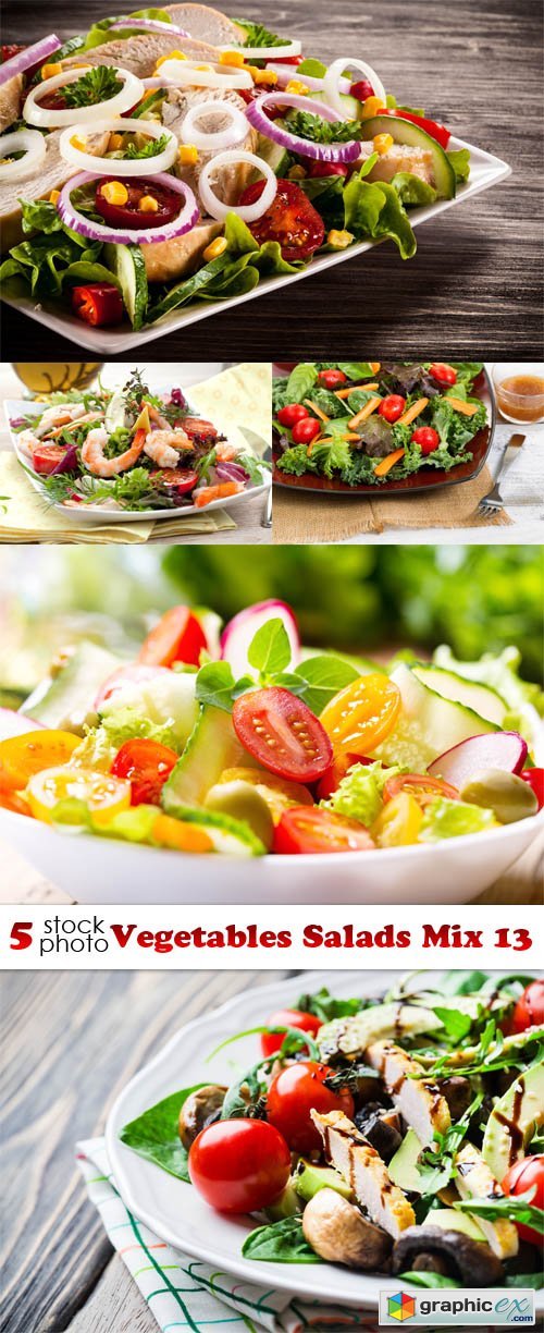 Photos - Vegetables Salads Mix 13