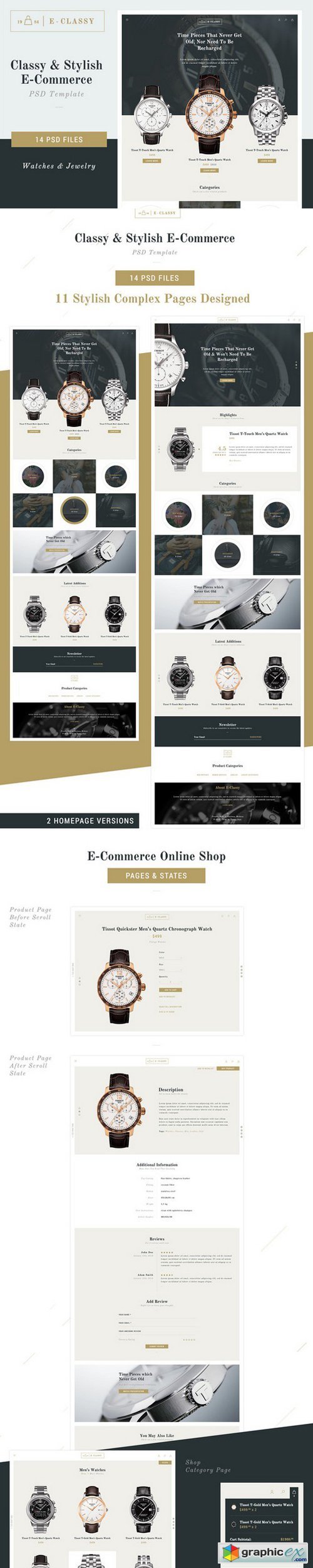 E-Classy - Luxury Shop PSD Template