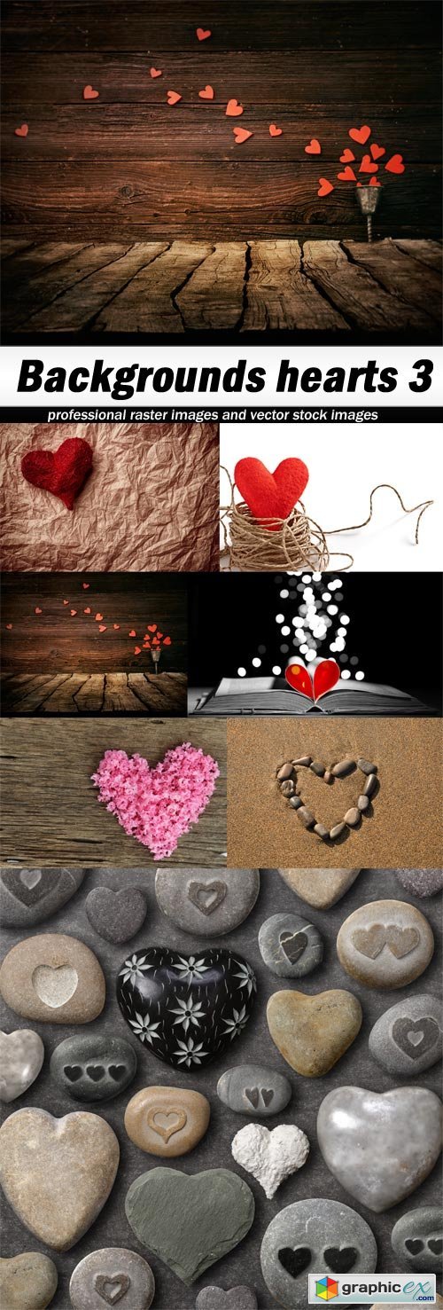 Backgrounds hearts 3