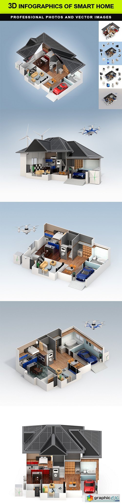 3D infographics of smart home
