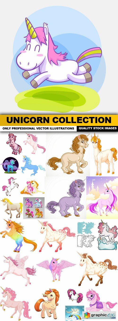 Unicorn Collection - 25 Vector